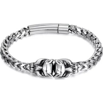 Náramek Náramek z chirurgické oceli Double Tiger Head 21cm