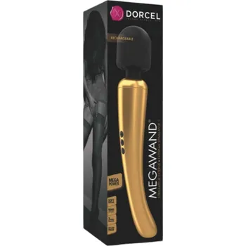 Vibrátor Dorcel Megawand - akumulátorový masér vibrátor (zlatý)