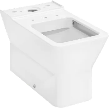 Klozet Hansgrohe EluPura Original Q - Kombi WC na podlahu ke stěně, AquaChannel Flush, SmartClean, bílá 61177450