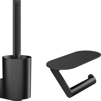 WC štětka Hansgrohe WallStoris Sada pro WC, matná černá 27969670