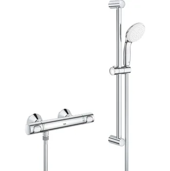 Vodovodní baterie GROHE Grohtherm 500 - Termostatická sprchová baterie, DN 15 se sprchovou soupravou, Chrom 34796000
