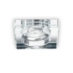Zápustné svítidlo Ideal lux 114019 BLUES SQUARE trasparente 1xGU10 50W chrom