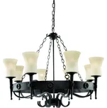 Searchlight 0818-8BK Cartwheel závěsné svítidlo 8xE27