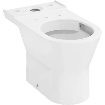 Klozet Hansgrohe EluPura Original S - Kombi WC na podlahu, AquaChannel Flush, SmartClean, bílá 61165450