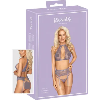 Dámská erotická souprava Líbivý - krajkový prádlo set (fialová)