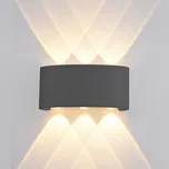 ITALUX OWL-451-3-BL Ortelo exteriérové nástěnné svítidlo LED 6W 3000K IP54 černá matná