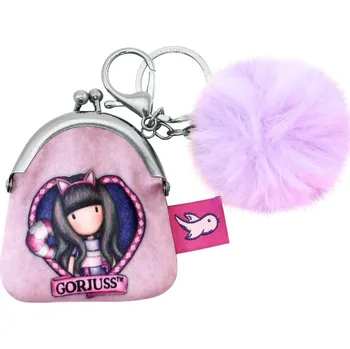 Peněženka na sponu / klíčenka Santoro London - Cheshire Cat, 7 x 8.5 x 1 cm