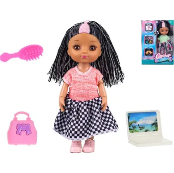 Panenka Panenka 15,5cm s doplňky 2barvy v krabičce