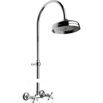 Vodovodní baterie Faris Liberty - Sprchová baterie na zeď s hlavovou sprchou, chrom 027+AC260