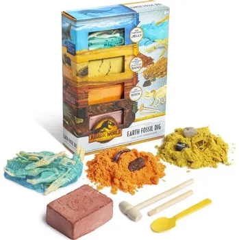 Figurka Jurský svět sada vytesej si dinosauří pozůstatky 4ks zkamenělin v krabičce