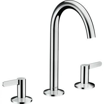 Vodovodní baterie AXOR One 3-otvorová umyvadlová baterie 170 s odtokovou soupravou Push-Open, chrom 48050000