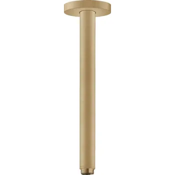 Tyč na sprchový závěs Hansgrohe přívod od stropu S 30 cm, kartáčovaný bronz 27389140