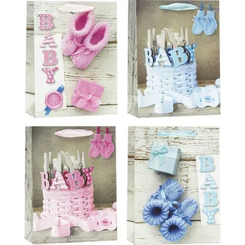 Dárková taška Dárková taška na baby shower 26x32x10 cm A4 ROZETTE