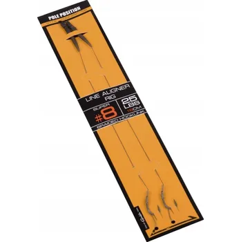 Rybářský háček Kaprový háček Pole Position s návazcem, velikost 6 s protihrotem, 2 ks