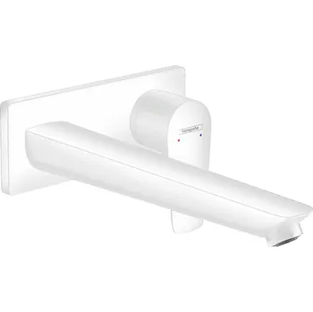 Vodovodní baterie Hansgrohe Talis E Páková umyvadlová baterie pod omítku, s výtokem 22,5 cm, matná bílá 71734700