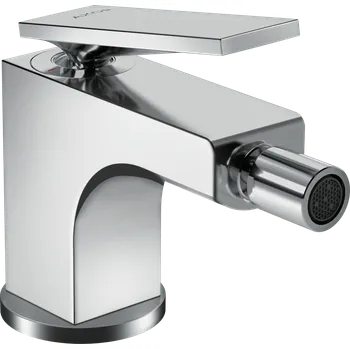 Vodovodní baterie AXOR Citterio Páková bidetová baterie s páčkovou rukojetí a odtokovou soupravou s táhlem, chrom 39214000