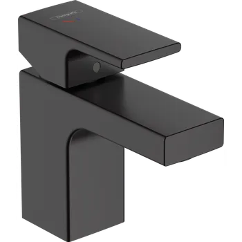 Vodovodní baterie Hansgrohe Vernis Shape Páková umyvadlová baterie 70 CoolStart s odtokovou soupravou s táhlem, matná černá 71593670