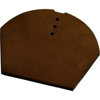 Střecha Ukončení hřebene TONDACH spodní k drážkovému hřebene Hranice engoba hnědá – 21 cm