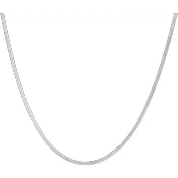 Náhrdelník Titan Jewerly Plochý had 3mm Stříbrná