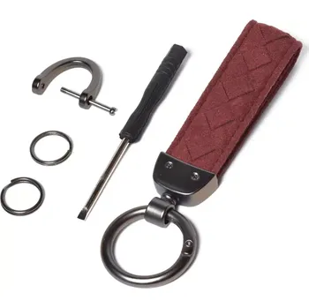 Dárkový set Klíčenka + kroužky a karabiny - Červená