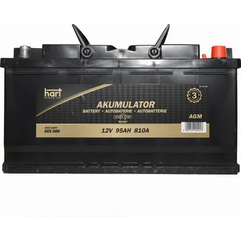 Autobaterie Autobaterie Hart, 12V, 95AH 810A AGM /P+/ PREMIUM
