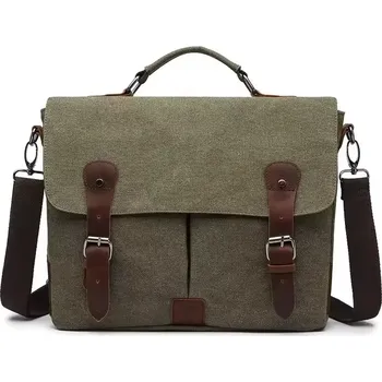 Canvasio plátěná canvas taška Dolsine Zelená 11L