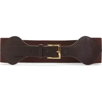 Opasek Dámský pružný elastický pásek na šaty Relinde Hnědý