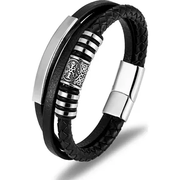 Náramek Impress Jewelry Kelt Černý 21 cm