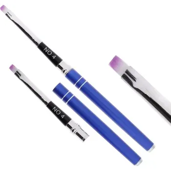 Skládací štětec na gel č.4 Modrý