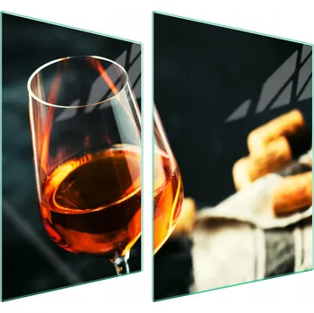 Obraz Skleněná ochranná deska na sporák 70x52 Víno