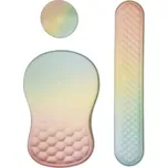 Huado Set podložka pod myš a zápěstí Bean růžovo-modrý
