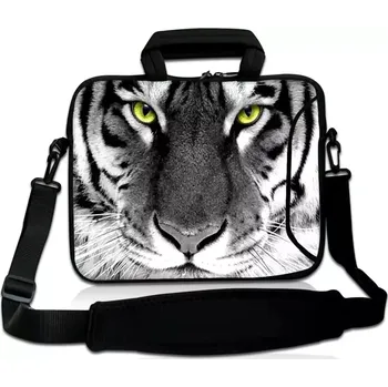 brašna na notebook Huado taška přes rameno 13.3" Tygr černobílý