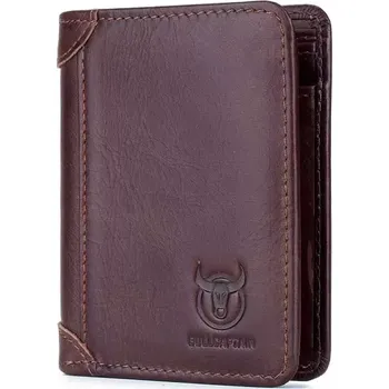 Peněženka Bullcaptain elegantní kožená peněženka Gerold Hnědá
