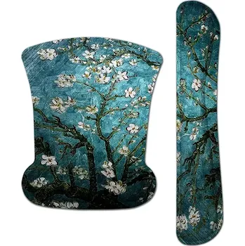 Podložka pod myš Huado Set podložka pod myš a zápěstí Modrá třešeň