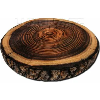 Dekorativní polštářek Podsedák Mahagon dřevo