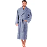 Pánský dlouhý savý župan se šálovým límcem TAMPA denim - 3XL