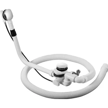 Vodovodní baterie Duravit - Odpadová a průtoková armatura, s přítokem na dně, chrom 791228000001000