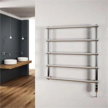 Radiátor Cordivari Laura Electric - Radiátor 1300x530 mm s ručním zapnutím/vypnutím, leštěná nerez 3581570400005