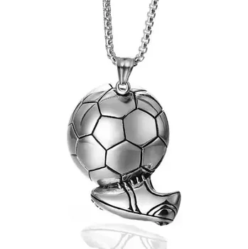 Přívěsek Přívěsek z chirurgické oceli Kopačky s míčem - Model BEZ ŘETÍZKU (pouze přívěsek)