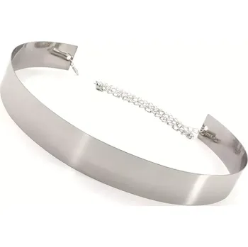 Opasek Dámský celokovový pásek Flat - Stříbrný