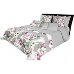 Přehoz na postel vícebarevný 240x260 cm polyester