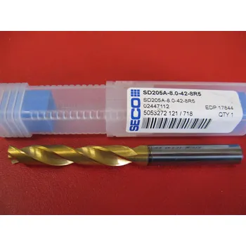 Vrták Monolitní tvrdokovový vrták 8,0 mm SD205A-8.0-42-8R5 SECO