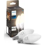 Philips Hue White 8719514320628 LED žárovka E14 5,5W/470lm svíčka 2700K bluetooth 2-set