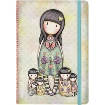 Blok Zápisník A5 linkovaný 192 stránek Santoro London - Seven Sisters