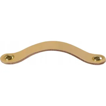 Nábytkové kování NÁBYTKOVÁ ÚCHYTKA BÉŽOVÝ + ZLATÝ KOLÍK 128 mm