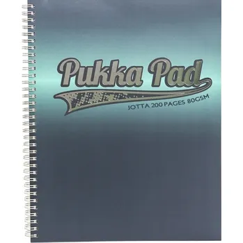 Blok Pukka Pad spirálový blok Elektra A4, 200 stran, linky 8 mm, zelený