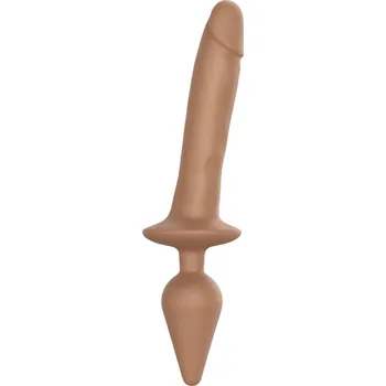 Dildo Strap-on-me Switch Realistic XXL - 2v1 silikonové dildo (přírodní)