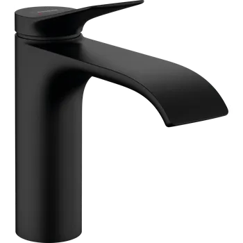 Vodovodní baterie Hansgrohe Vivenis Páková umyvadlová baterie 110 bez odtokové soupravy, matná černá 75022670