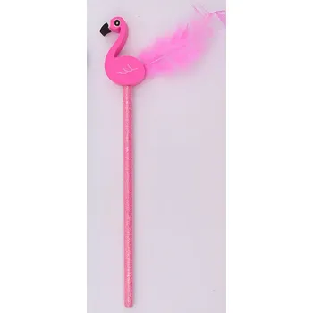 Grafitová tužka Tužka grafitová HB růžová s gumou plameňák