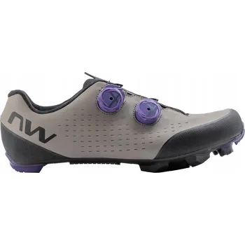 Pánské cyklistické tretry Pánské MTB tretry Northwave Rebel 3 sand/dark purple, velikost 43.5 EU